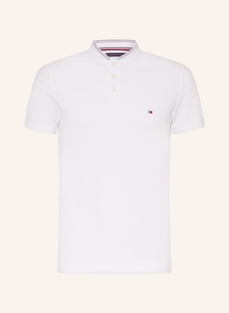 Tommy Hilfiger  Piqué-Poloshirt Slim Fit weiss