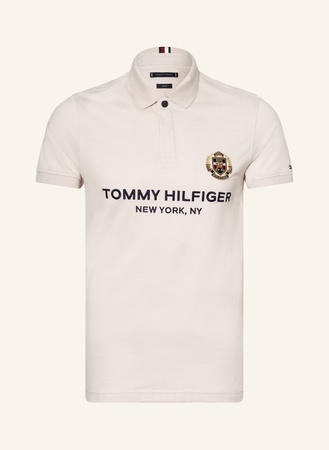 Tommy Hilfiger  Piqué-Poloshirt Slim Fit weiss beige