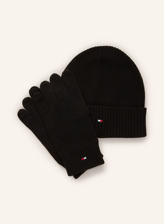 Tommy Hilfiger  Set: Mütze Und Handschuhe schwarz