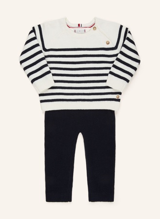 Tommy Hilfiger  Set: Pullover Und Strickhose blau