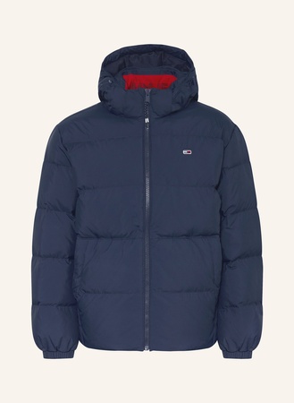 Tommy Hilfiger Tommy Jeans Daunenjacke Mit Abnehmbarer Kapuze blau