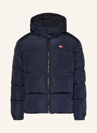 Tommy Hilfiger Tommy Jeans Daunenjacke Mit Abnehmbarer Kapuze blau