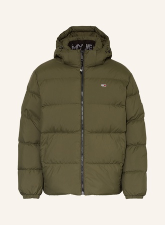 Tommy Hilfiger Tommy Jeans Daunenjacke Mit Abnehmbarer Kapuze gruen