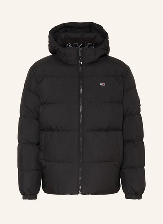 Tommy Hilfiger Tommy Jeans Daunenjacke Mit Abnehmbarer Kapuze schwarz