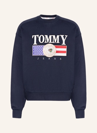 Tommy Hilfiger Tommy Jeans Oversized-Sweatshirt blau grau