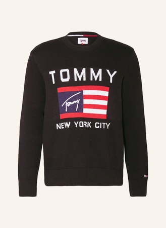 Tommy Hilfiger Tommy Jeans Pullover schwarz beige