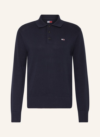 Tommy Hilfiger Tommy Jeans Strick-Poloshirt blau