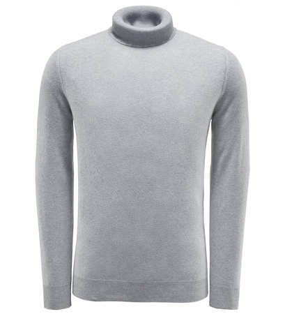 Von Braun  - Cashmere Rollkragenpullover hellgrau