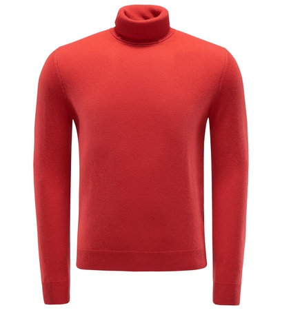 Von Braun  - Cashmere Rollkragenpullover orange
