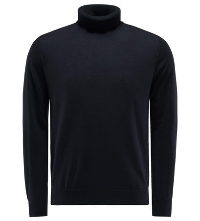 Von Braun  - Feinstrick-Rollkragenpullover navy