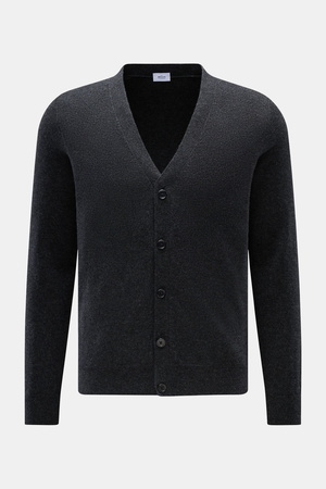 Von Braun  - Herren - Cashmere Cardigan anthrazit meliert