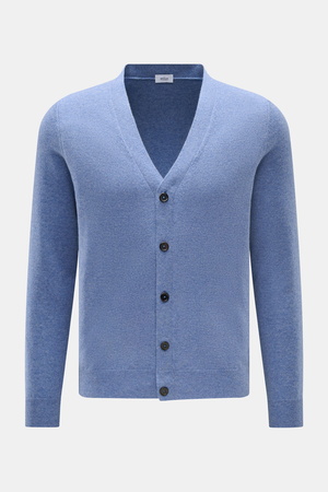 Von Braun  - Herren - Cashmere Cardigan blau meliert