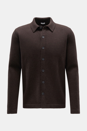 Von Braun  - Herren - Cashmere Cardigan dunkelbraun