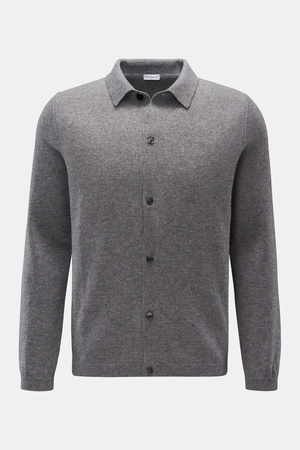 Von Braun  - Herren - Cashmere Cardigan grau meliert