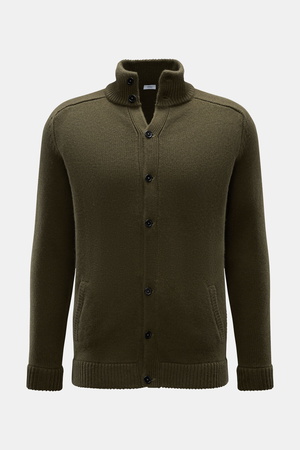 Von Braun  - Herren - Cashmere Cardigan oliv