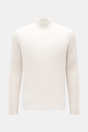Von Braun  - Herren - Cashmere Mock Neck Pullover creme
