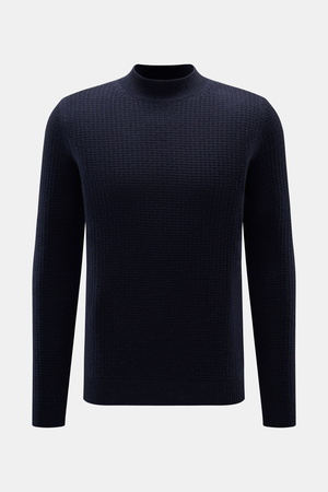 Von Braun  - Herren - Cashmere Mock Neck Pullover navy