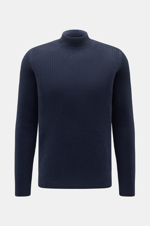Von Braun  - Herren - Cashmere Mock Neck Pullover navy