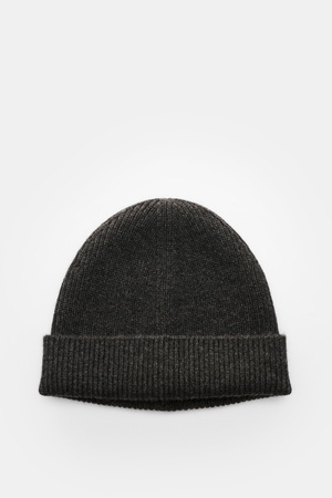 Von Braun  - Herren - Cashmere Mütze anthrazit meliert