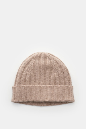 Von Braun  - Herren - Cashmere Mütze beige meliert