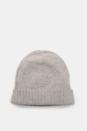 Von Braun  - Herren - Cashmere Mütze hellgrau meliert