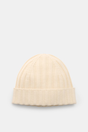 Von Braun  - Herren - Cashmere Mütze offwhite