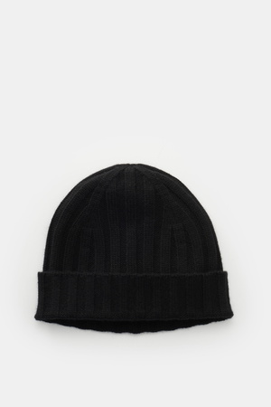 Von Braun  - Herren - Cashmere Mütze schwarz