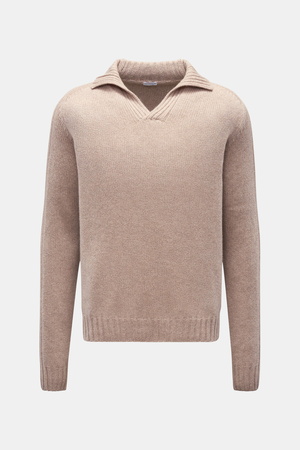 Von Braun  - Herren - Cashmere Pullover beige meliert
