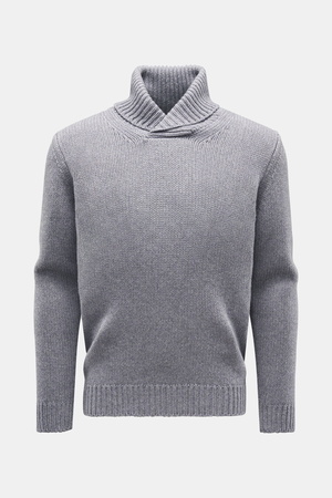Von Braun  - Herren - Cashmere Pullover grau