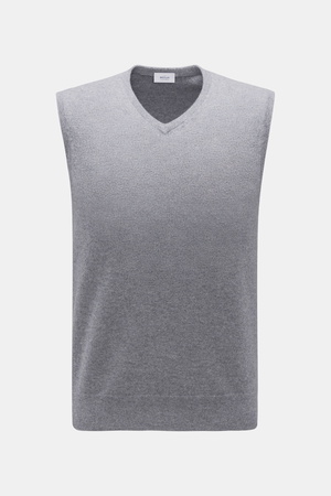 Von Braun  - Herren - Cashmere Pullunder grau meliert