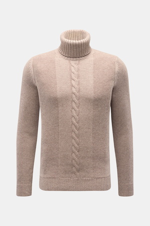 Von Braun  - Herren - Cashmere Rollkragenpullover beige