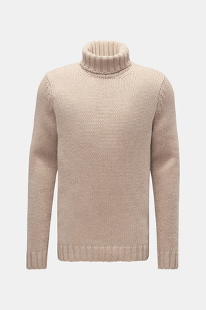 Von Braun  - Herren - Cashmere Rollkragenpullover beige