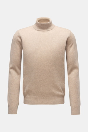 Von Braun  - Herren - Cashmere Rollkragenpullover beige