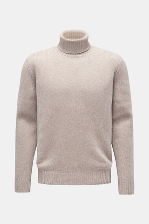 Von Braun  - Herren - Cashmere Rollkragenpullover beige