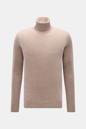 Von Braun  - Herren - Cashmere Rollkragenpullover beige meliert