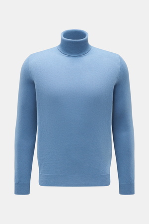 Von Braun  - Herren - Cashmere Rollkragenpullover blau