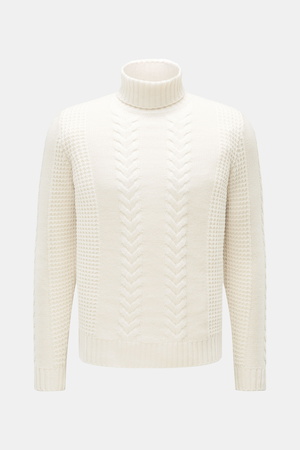 Von Braun  - Herren - Cashmere Rollkragenpullover creme