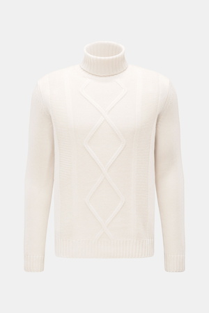Von Braun  - Herren - Cashmere Rollkragenpullover creme