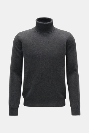 Von Braun  - Herren - Cashmere Rollkragenpullover dunkelgrau