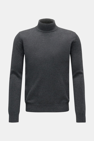 Von Braun  - Herren - Cashmere Rollkragenpullover dunkelgrau