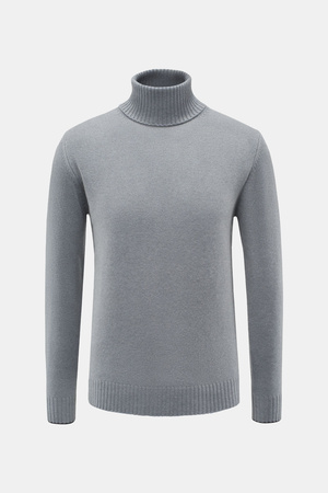 Von Braun  - Herren - Cashmere Rollkragenpullover grau