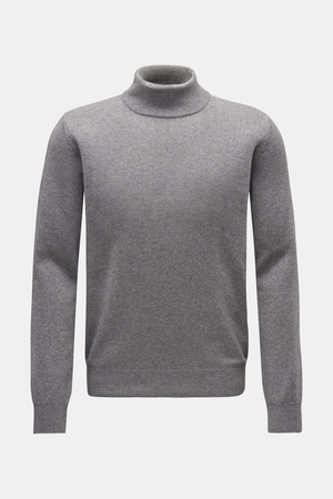 Von Braun  - Herren - Cashmere Rollkragenpullover grau