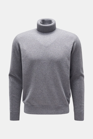 Von Braun  - Herren - Cashmere Rollkragenpullover grau