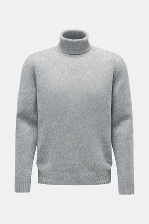 Von Braun  - Herren - Cashmere Rollkragenpullover grau