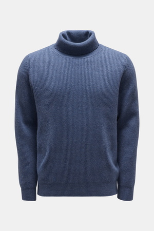 Von Braun  - Herren - Cashmere Rollkragenpullover graublau