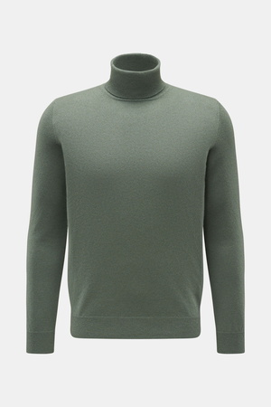 Von Braun  - Herren - Cashmere Rollkragenpullover graugrün