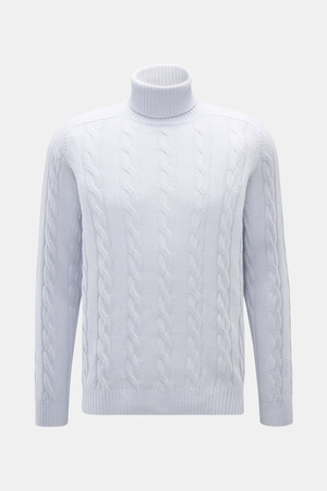 Von Braun  - Herren - Cashmere Rollkragenpullover hellblau