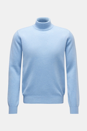 Von Braun  - Herren - Cashmere Rollkragenpullover hellblau