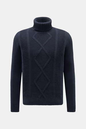 Von Braun  - Herren - Cashmere Rollkragenpullover navy