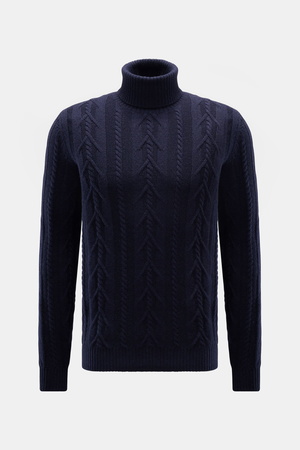 Von Braun  - Herren - Cashmere Rollkragenpullover navy